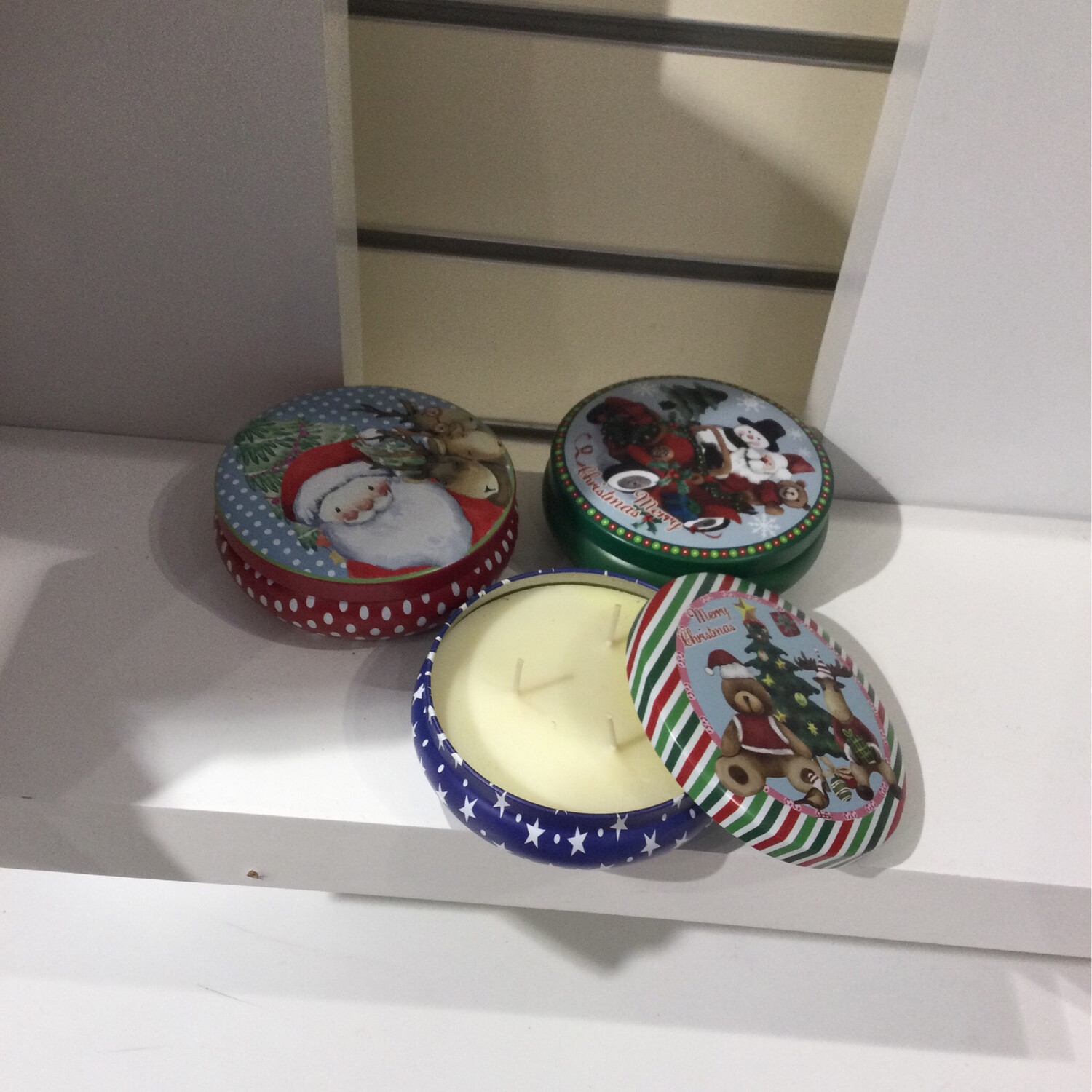 Bougie parfumée et boîte Noël Mood, Forme: Ronde