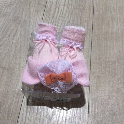 Chaussons et bande pour bébé fille Bel Piccino