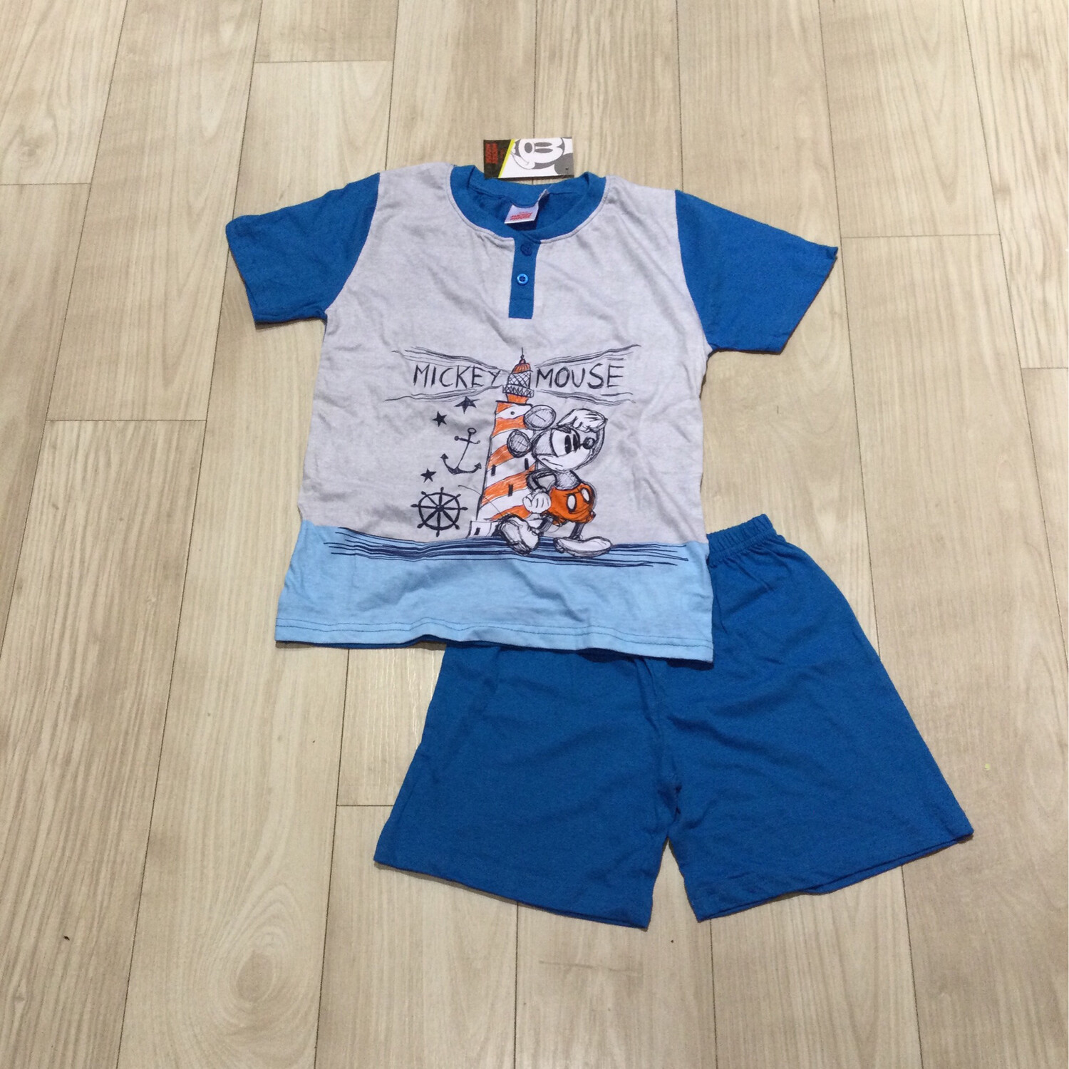 pyjama jersey été mickey garçon disney