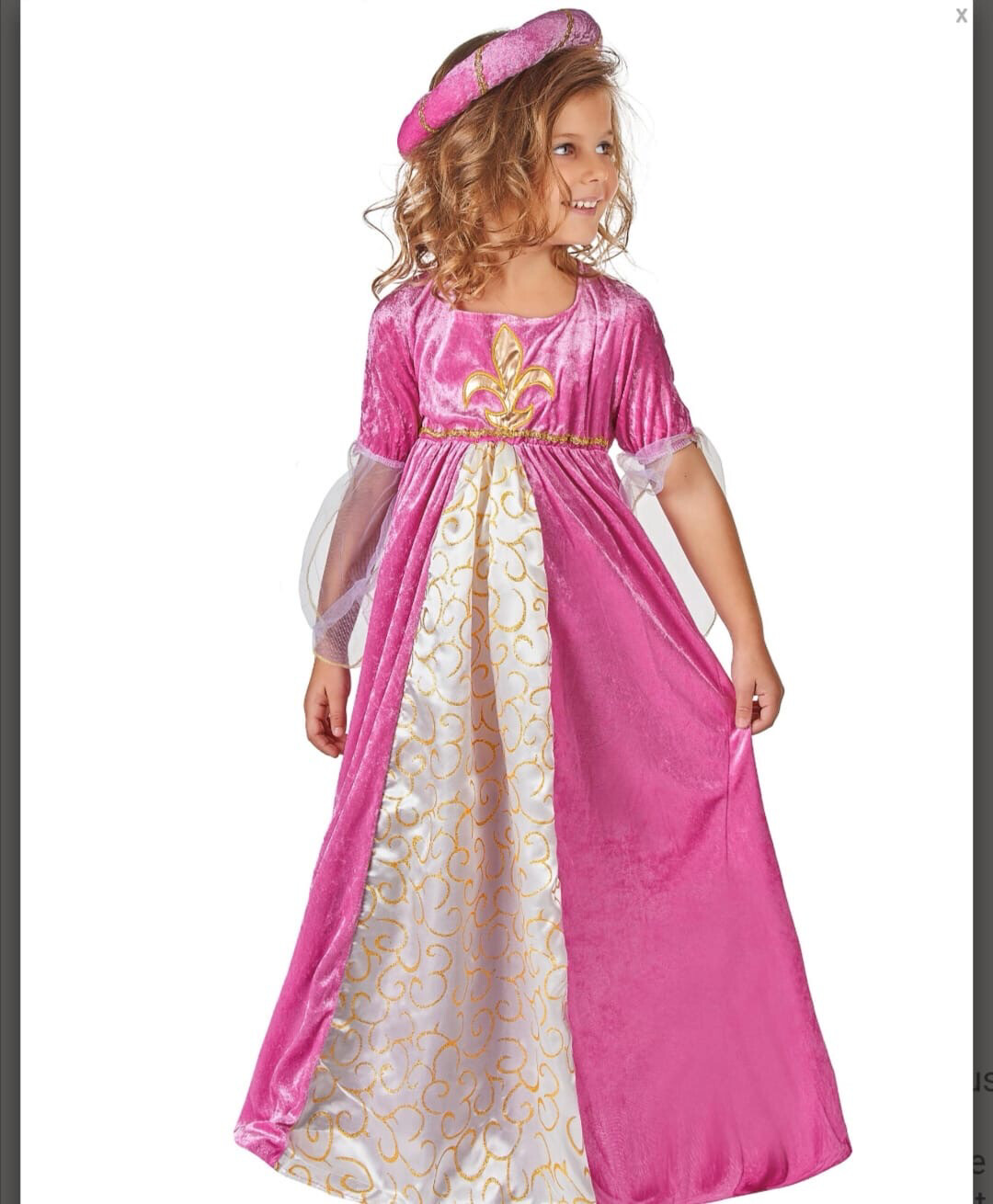 Déguisement princesse médiévale jadeo