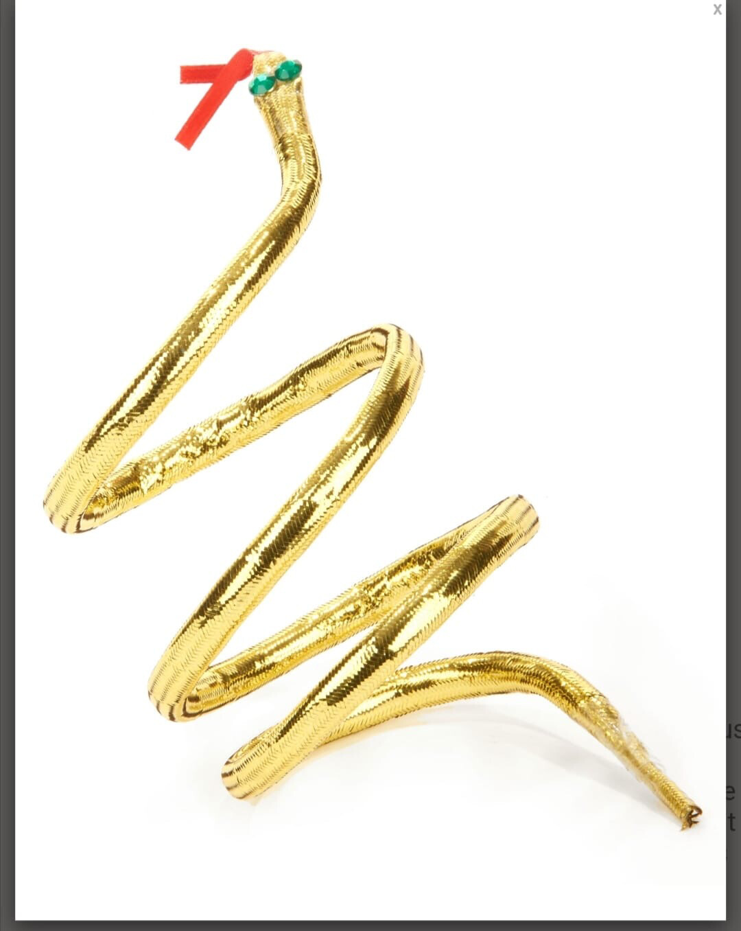  bracelet égyptien serpent Carnaval 