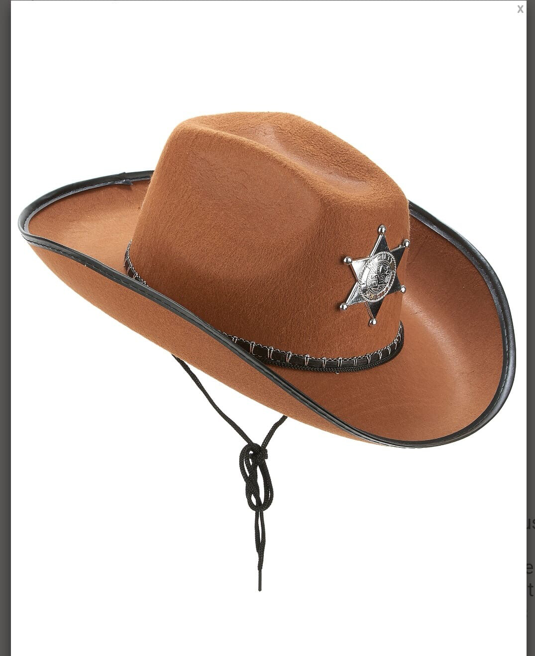  chapeau shérif Carnaval 