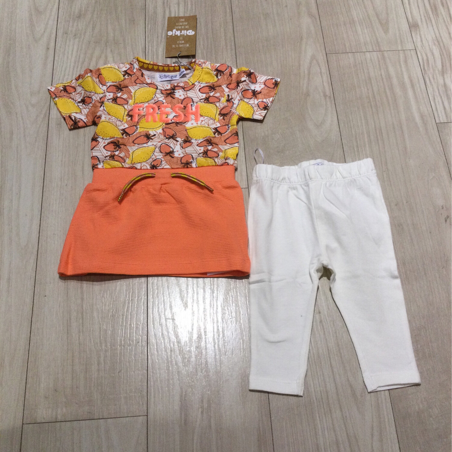 Ensemble robe et leggings bébé fille Dirkje