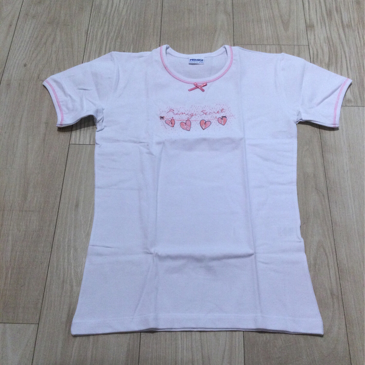 t-shirt sous-vetement fille blanc  primigi