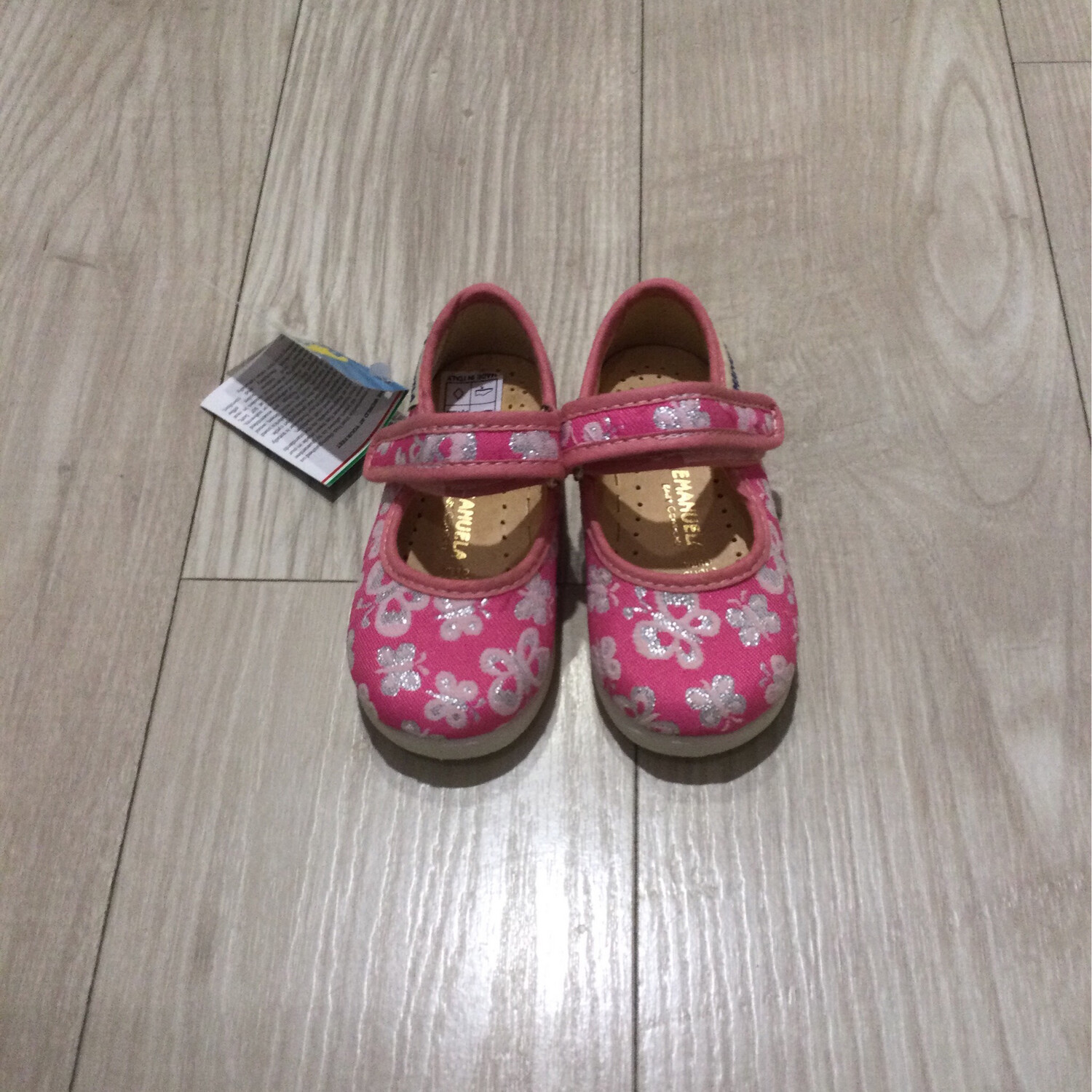 Chaussures toile bébé fille Emanuela