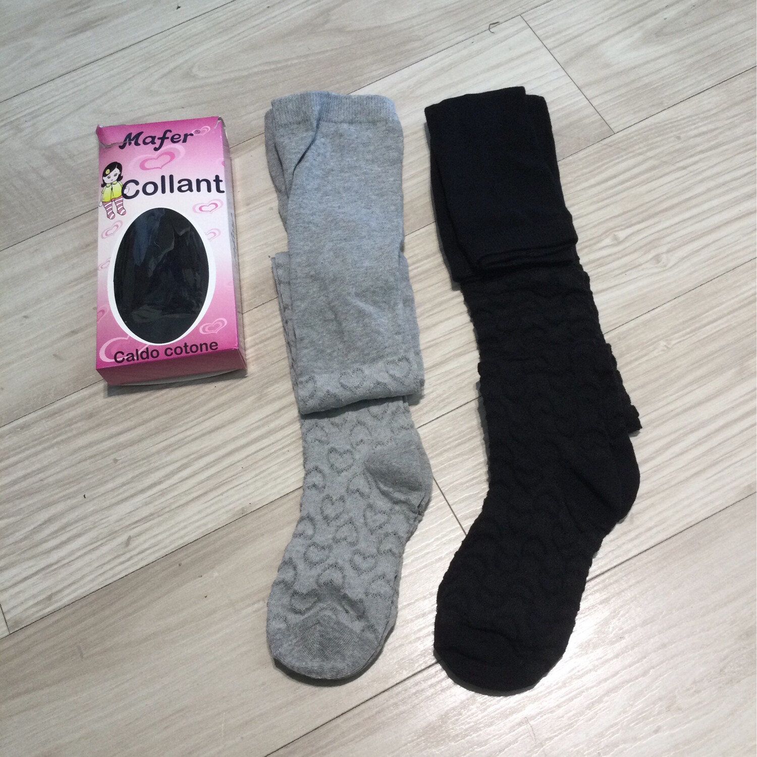 collants fille  mafer, Taille: 4/5 ans(104-116 cm), Couleur: Gris
