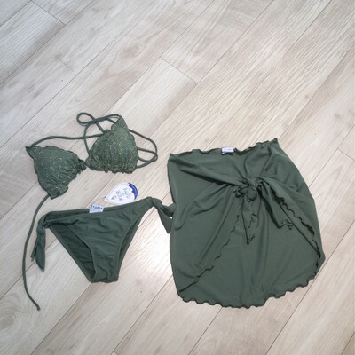 Ensemble maillot de bain bikini et paréo fille Gocce di mare