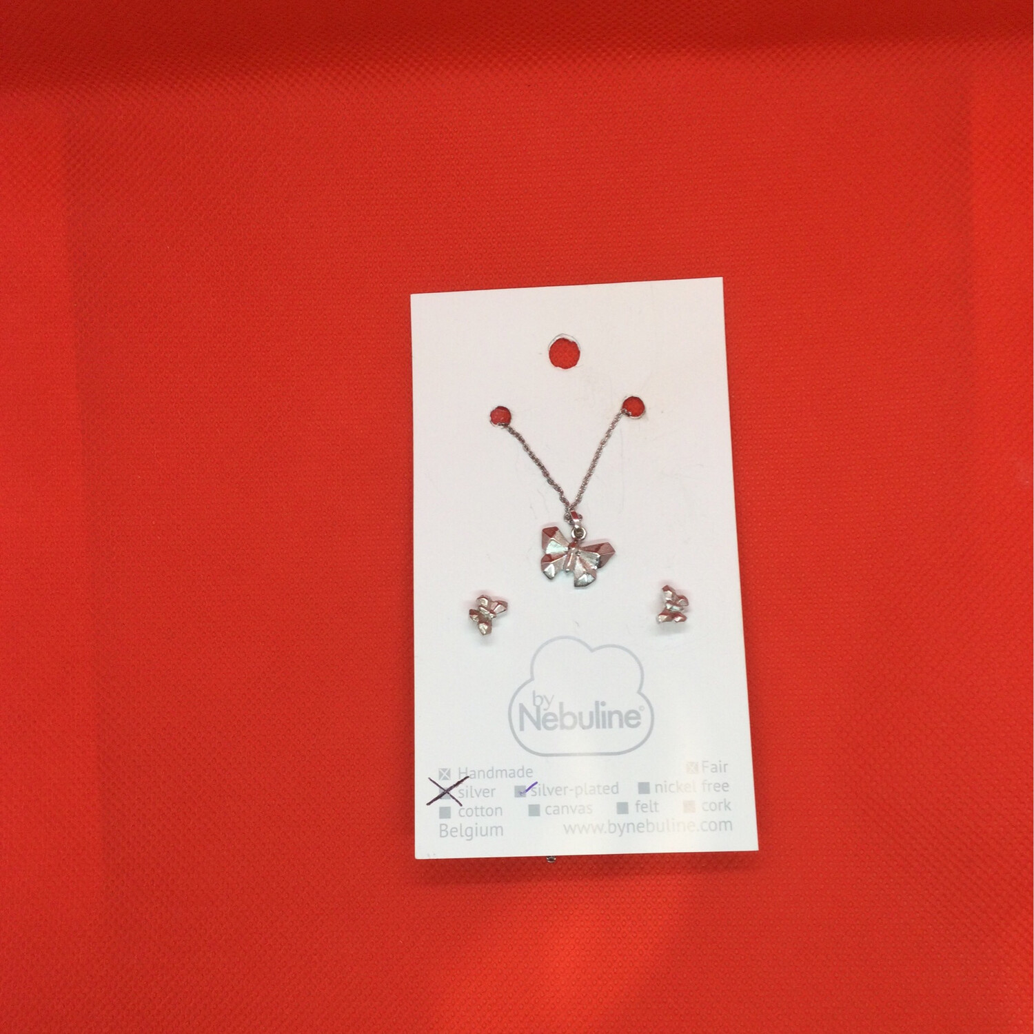 Ensemble collier pendentifs et boucles d`oreilles nebuline