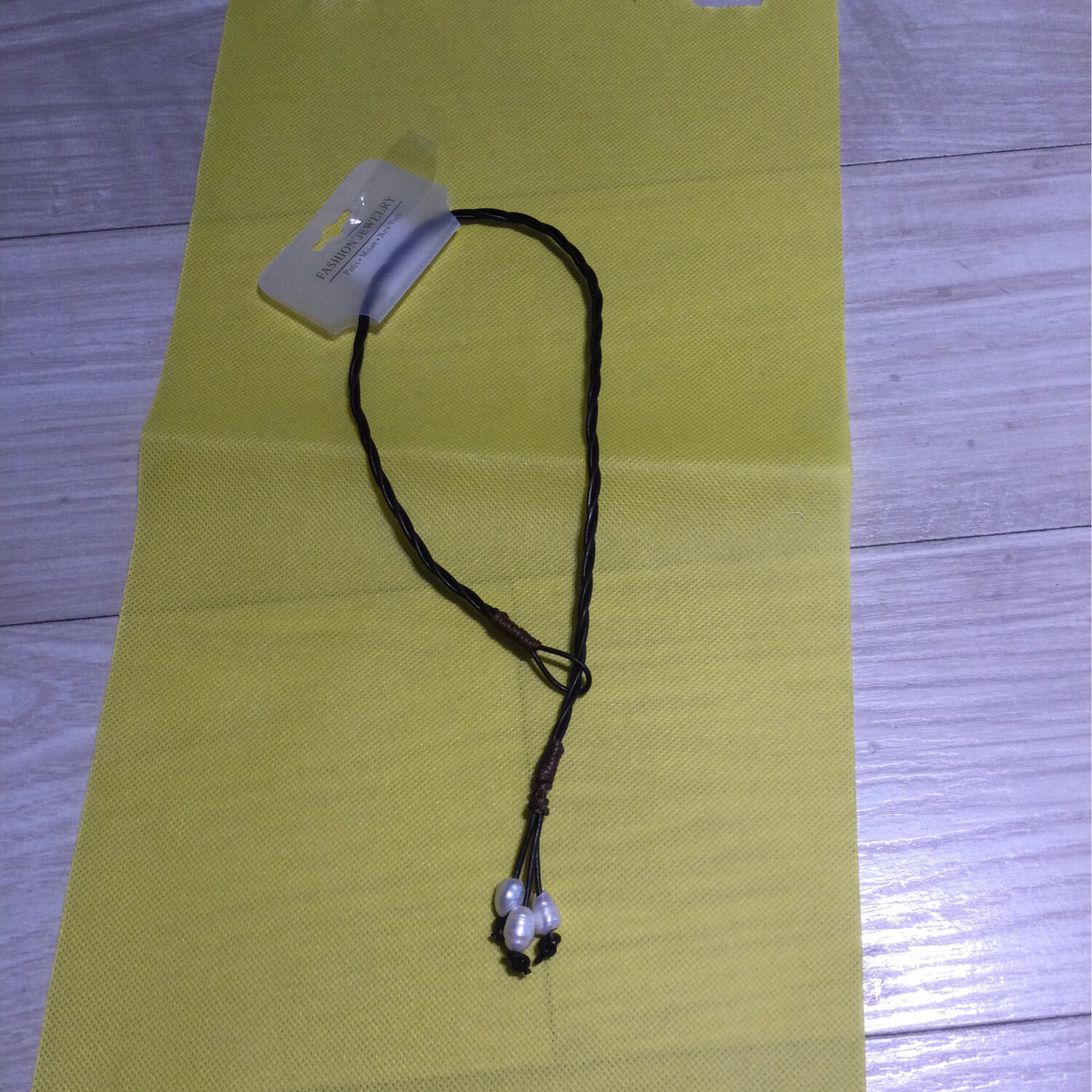 collier cuir tressé  fashion jewelry