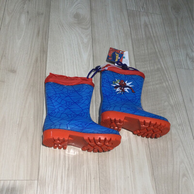 bottes pluie garçon spiderman 