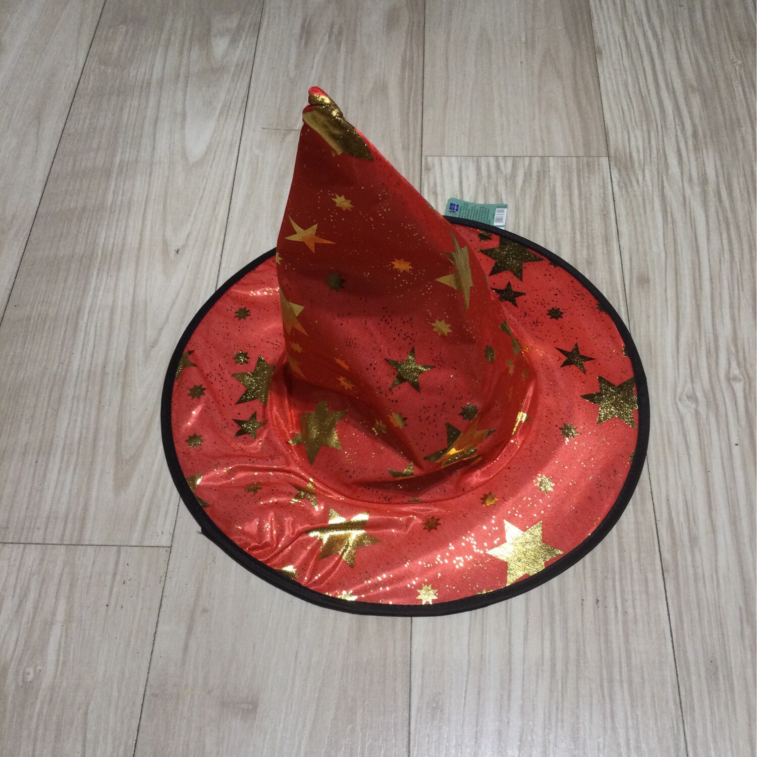Chapeau Halloween sorcière enfant , Couleur: Rouge/doré