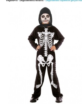déguisement squelette Halloween jadeo
