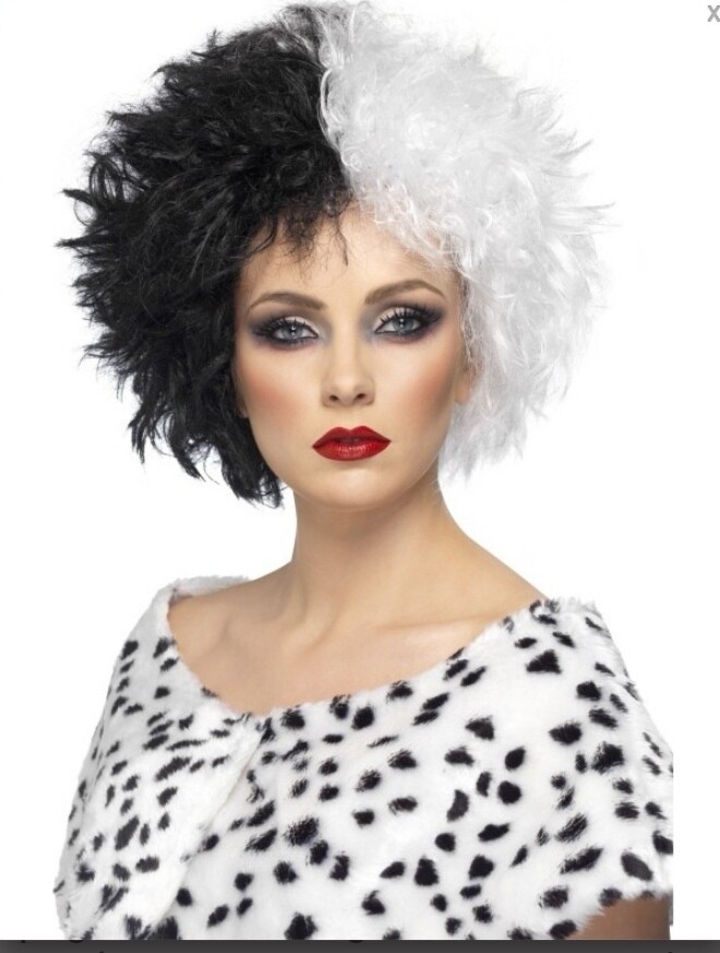 Perruque Halloween femme cruelle 