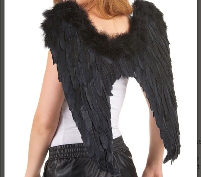 Ailes ange noir Halloween Jadeo