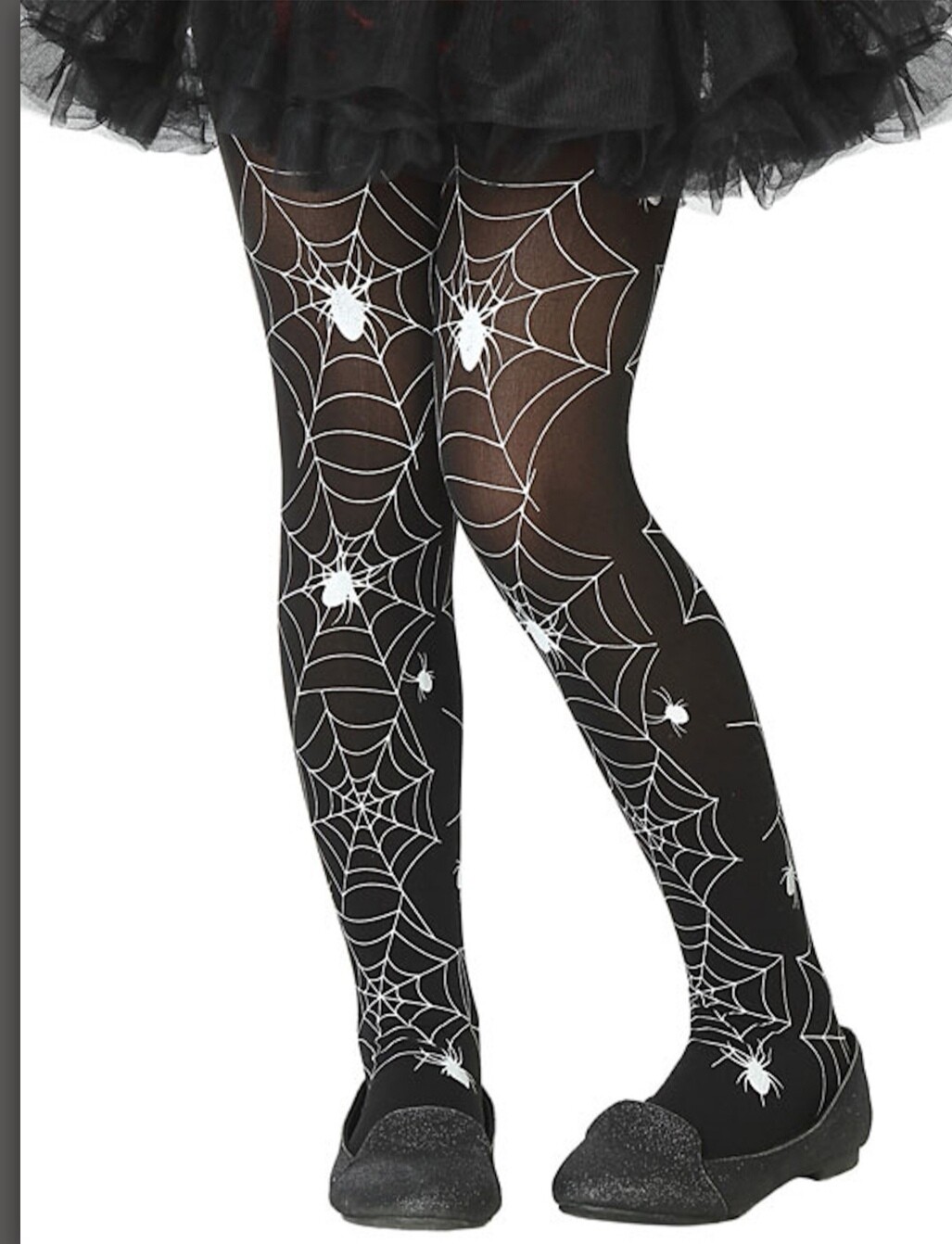 Collants Halloween toiles d’araignée fille Atosa
