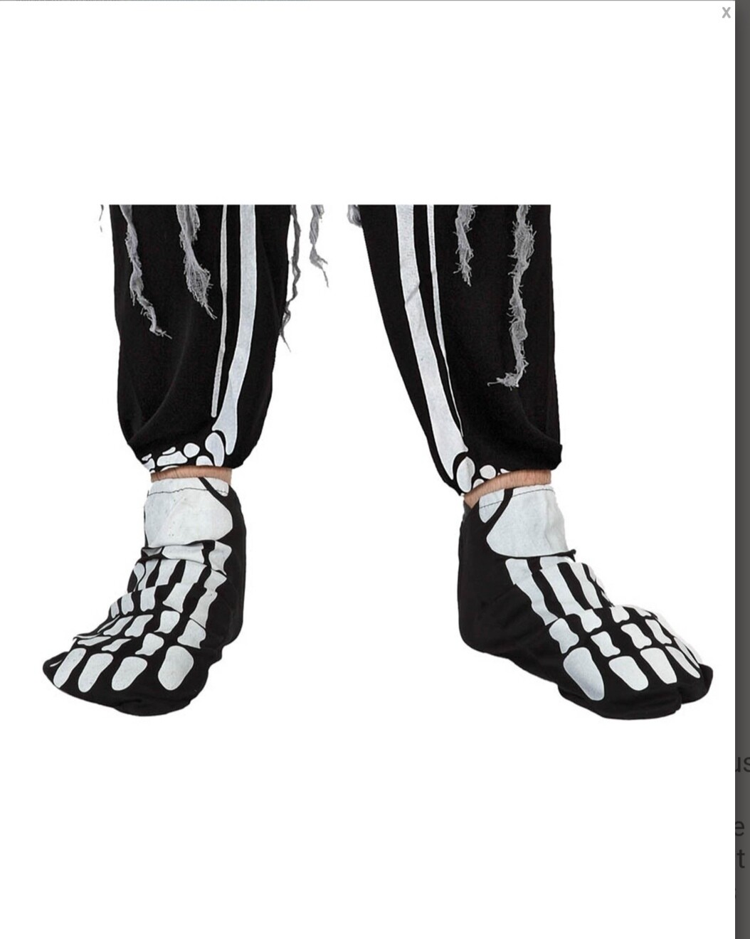 Sur-chaussures squelette Halloween Atosa