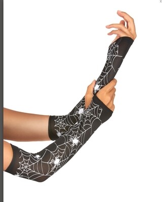 Mitaines toiles d’araignée ados femme Halloween Funny Fashion