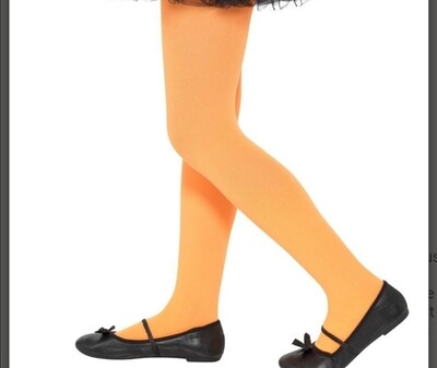 Collants Halloween fille  orange Jadeo 