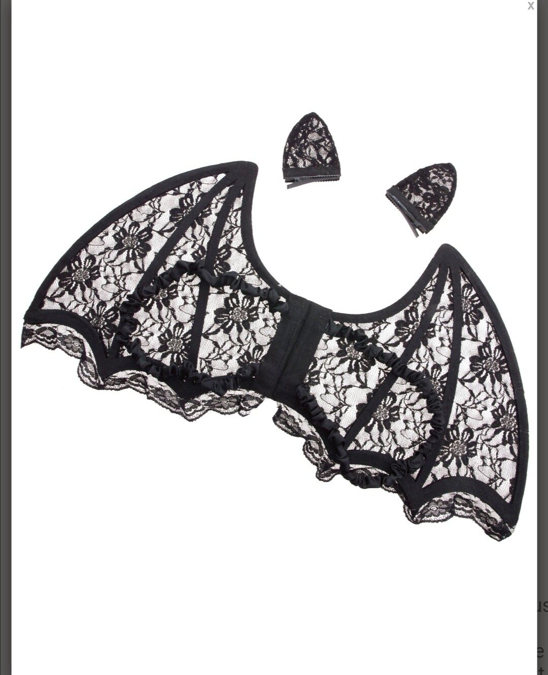 Set ailes et oreilles chauve-souris Halloween Fanny Fashion