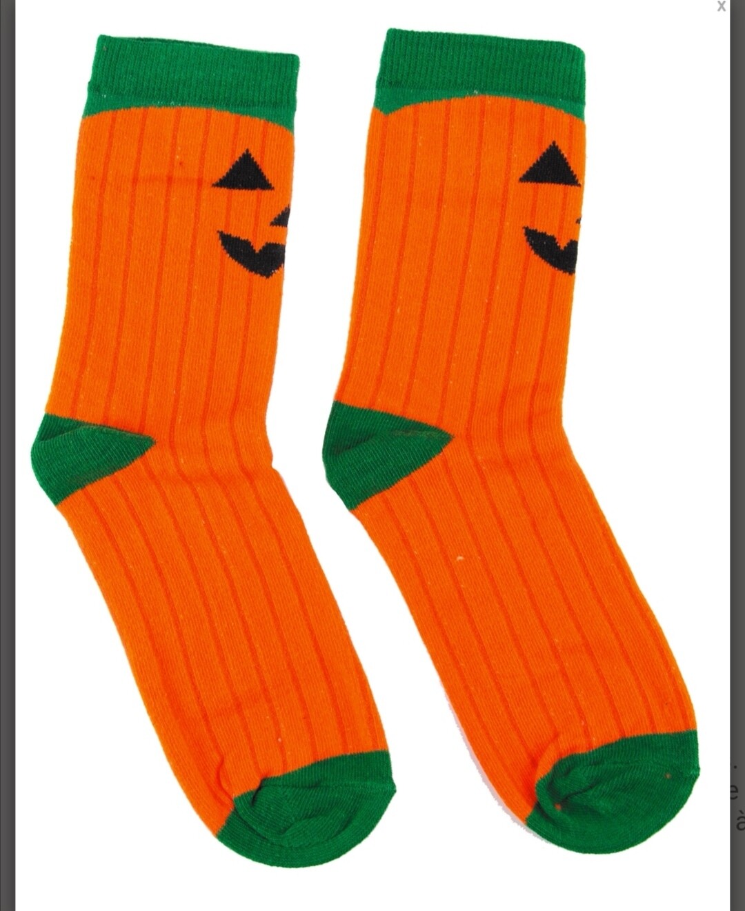 Chaussettes Halloween citrouille effrayante 