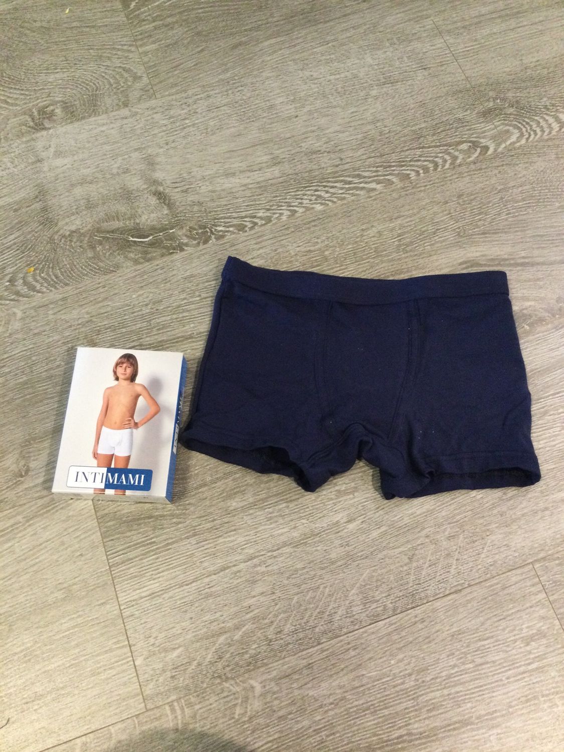 Boxer garçon intimami, Couleur: Bleu, Taille: 9/10 ans