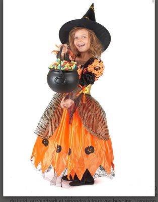Déguisement sorcière fille Halloween 