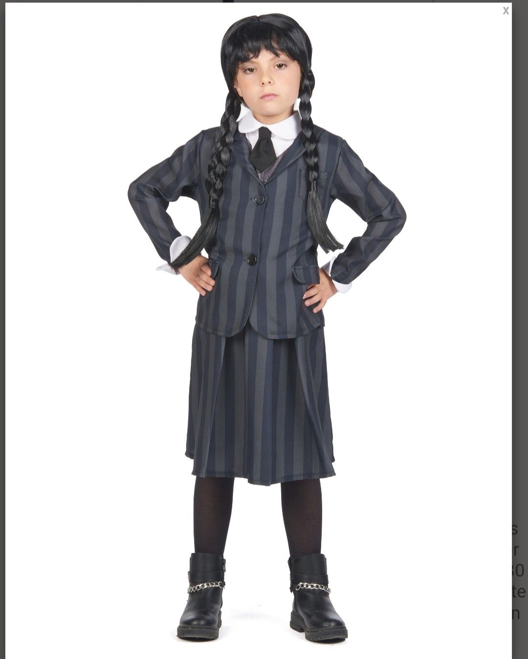 Déguisement mercredi uniforme Halloween 