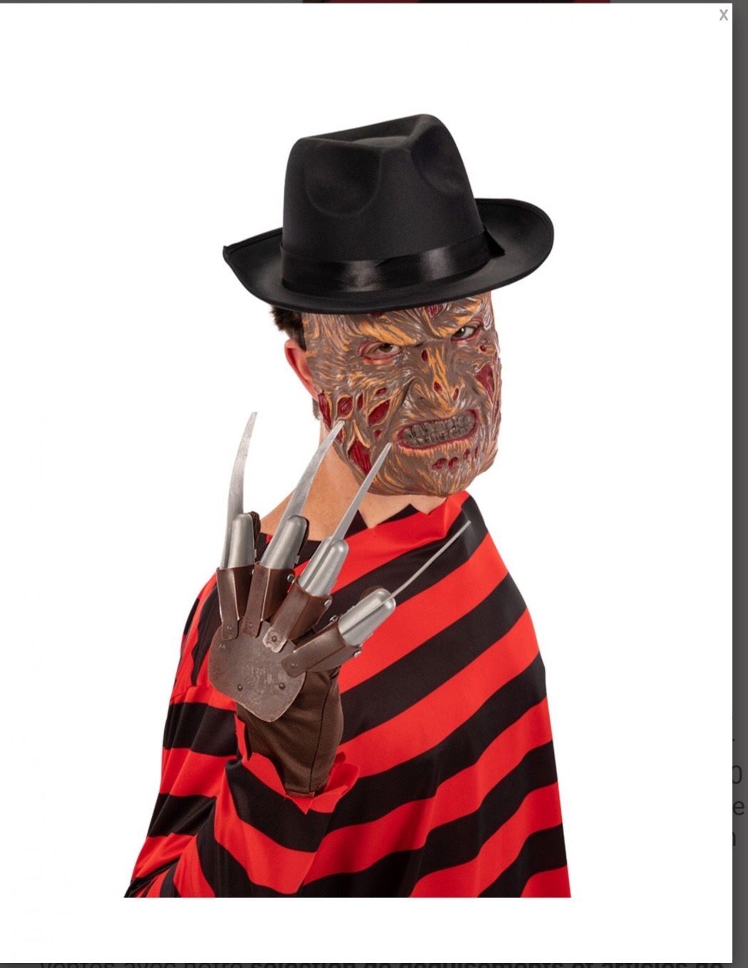 Gants griffes Freddy Krueger