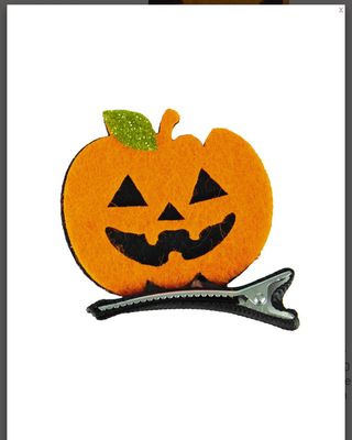Barrette citrouille Halloween 