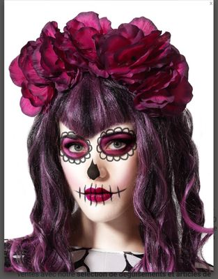 Serre-tête Dia de los muertos Halloween 