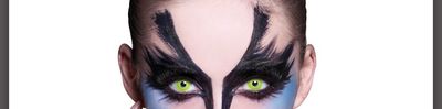 Halloween lentilles fantaisie œil jaune adulte 