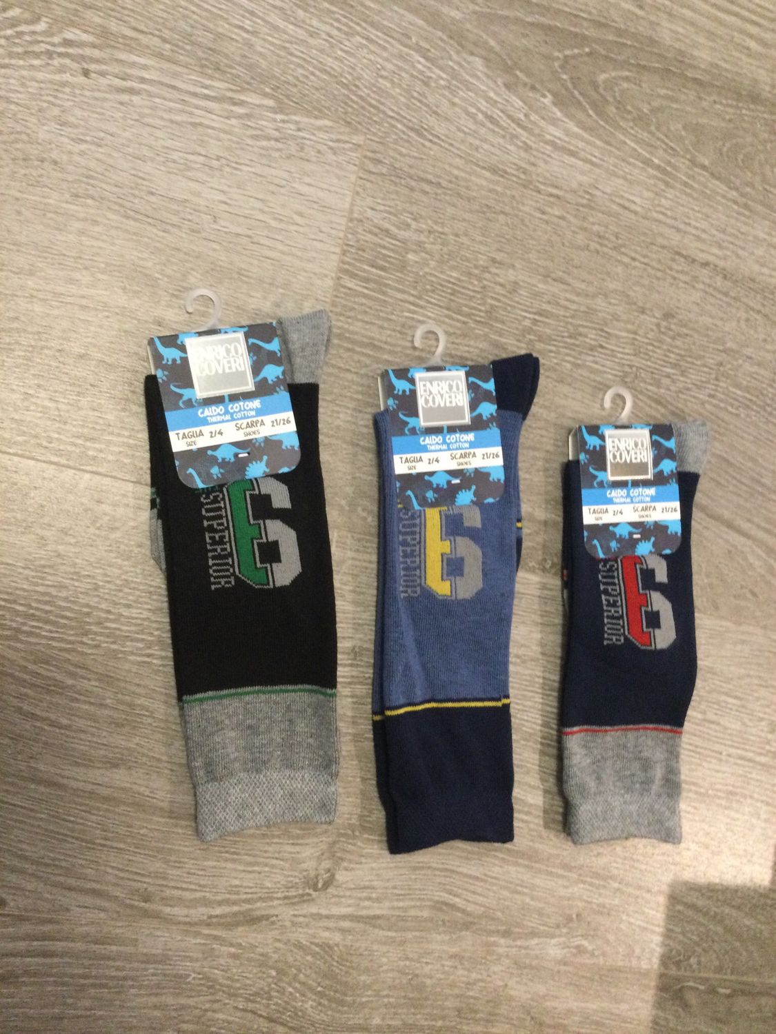 Chaussettes coton chaud enfant Enrico Coveri