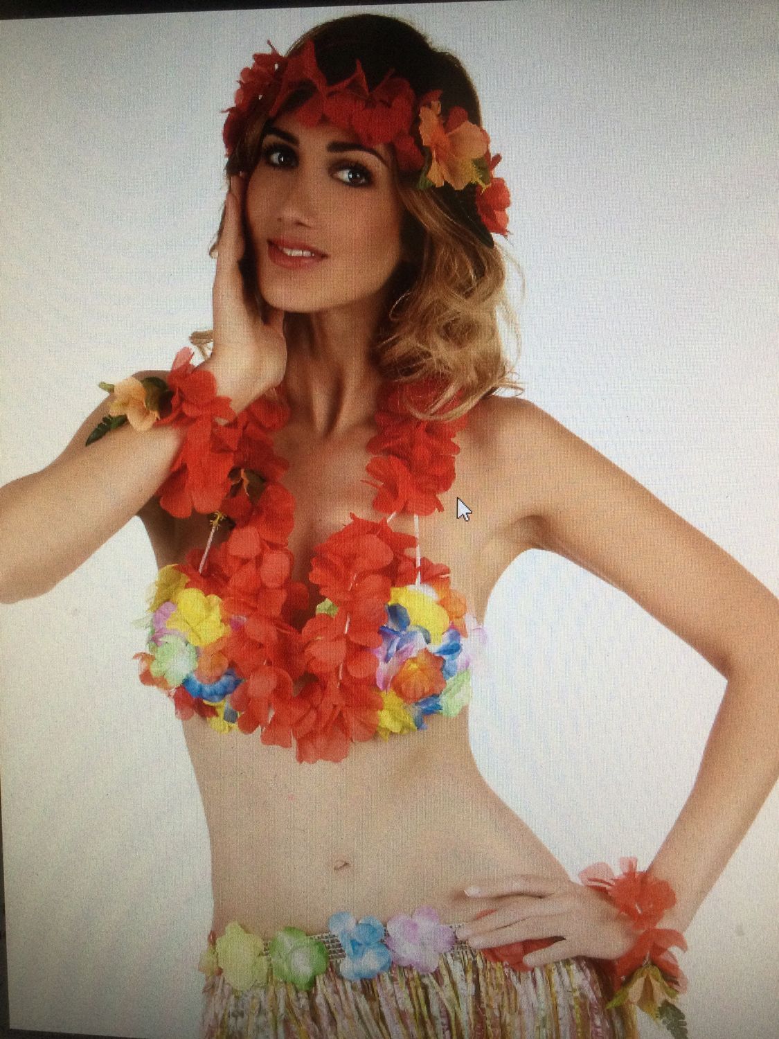 Set floral Hawaï Carnaval 