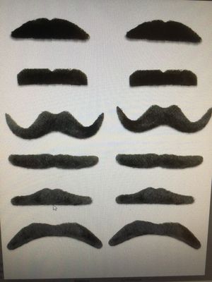 Moustaches noires Carnaval 