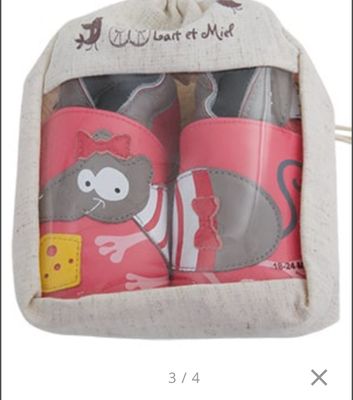 chaussons bébé barefoot lait et miel