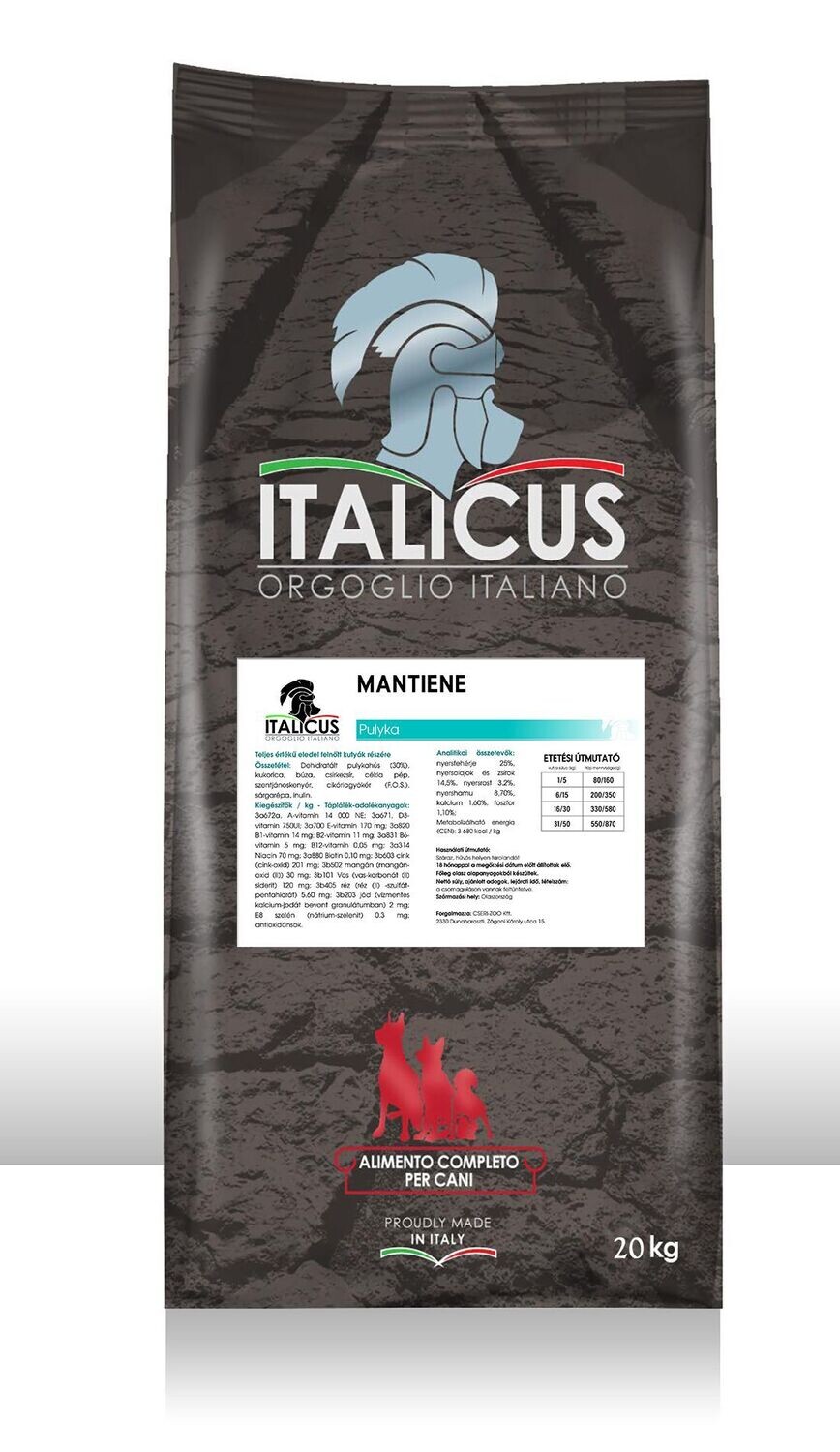 ITALICUS MANTIENE - a gazdaságos megoldás! 20 kg!