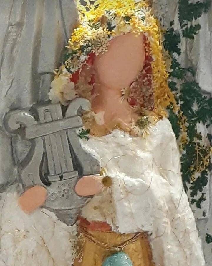 White 14&quot; Custom Angel - blonde  hair