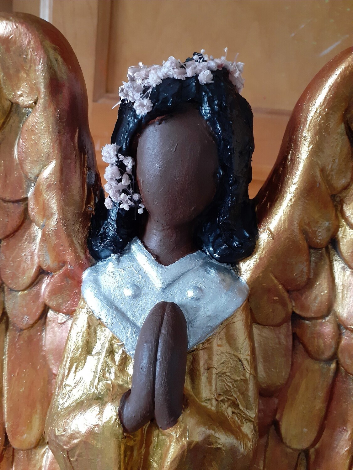 Brown -18&quot; Custom Angel - Black hair