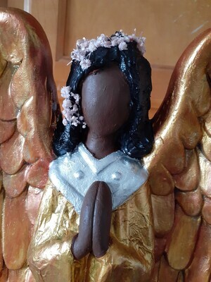 Brown -18&quot; Custom Angel - Black hair