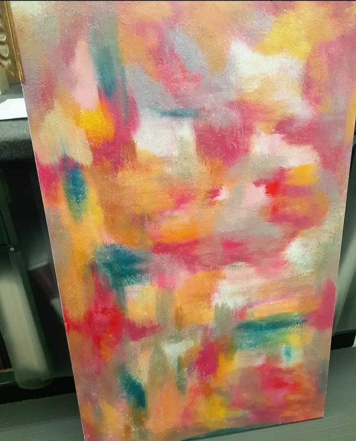 Spring Blossoms - 36x48 Framed Painting