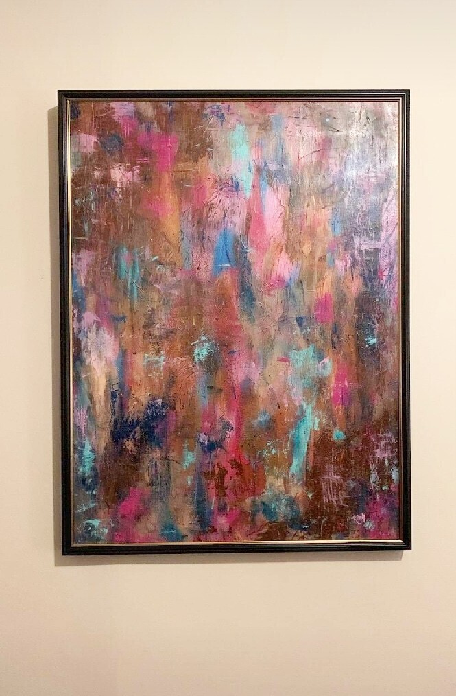 Abstract I - 36x48 Framed Original Painting
