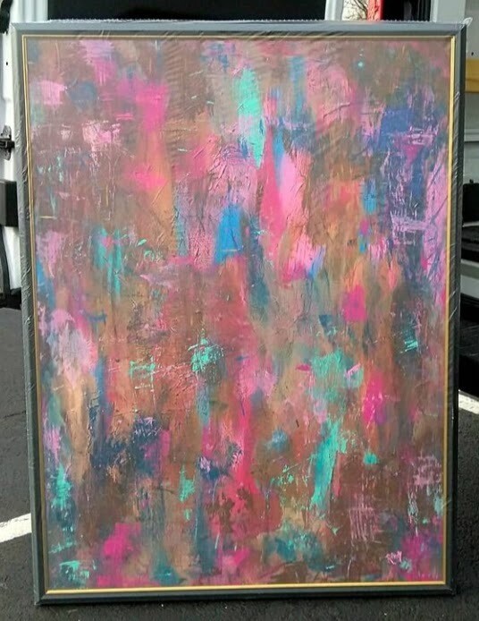 Abstract I - 36x48 Framed Original Painting