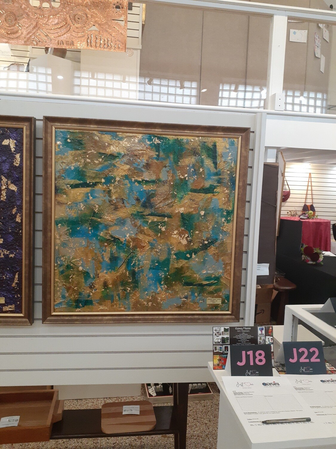Simple Joy - 30x30 Framed Abstract Painting