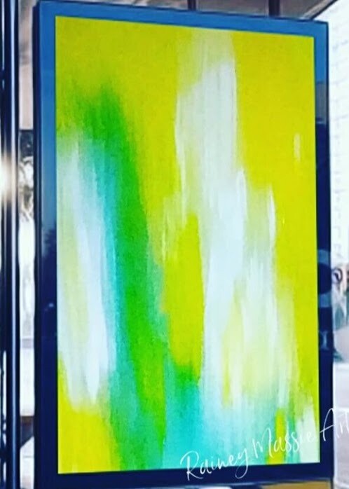 Goodmorning Love - 36x48 Abstract Framed Painting