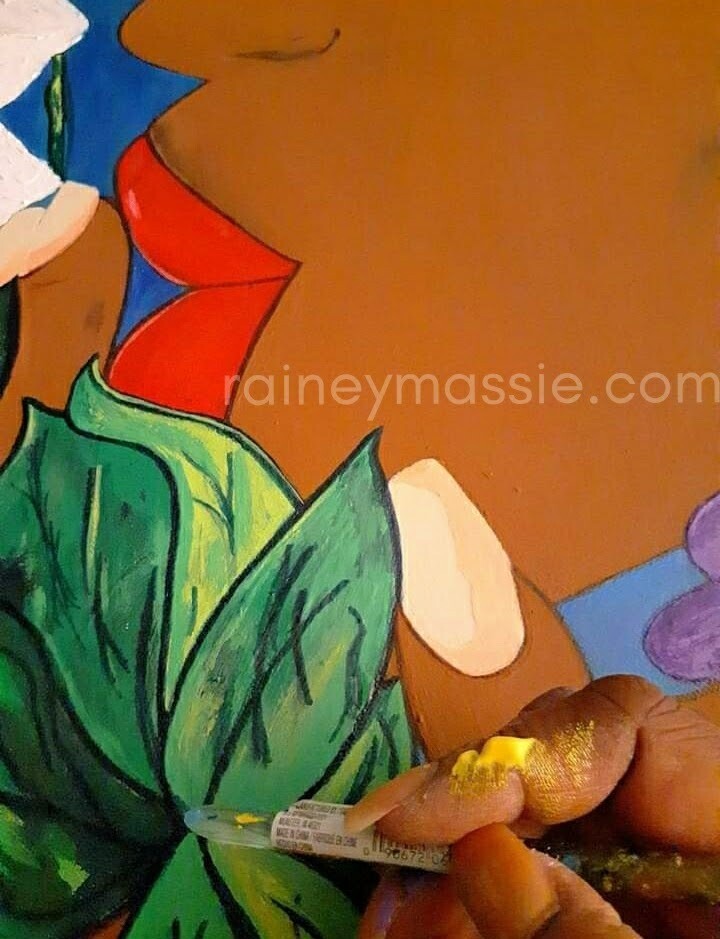 My Thoughts - 36x48 Framed Original Painting