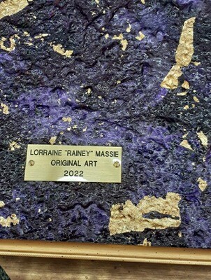 Majestic Royalty- 30x30 Purple Textured Abstract Painting