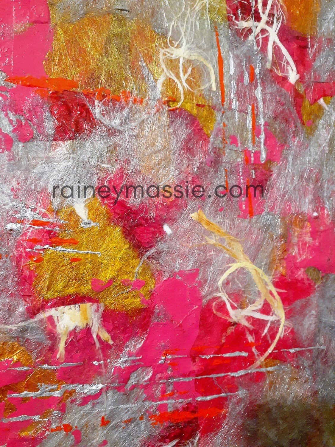 In The Morning- 36x36 Abstract Gold Framed Painting