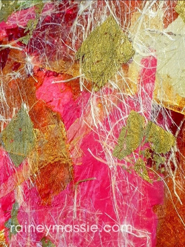 In The Morning- 36x36 Abstract Gold Framed Painting