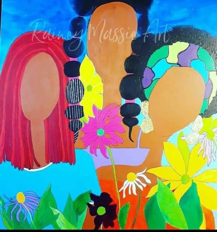 Faith, Grace and Mercy-  28x40 Framed Original Painting