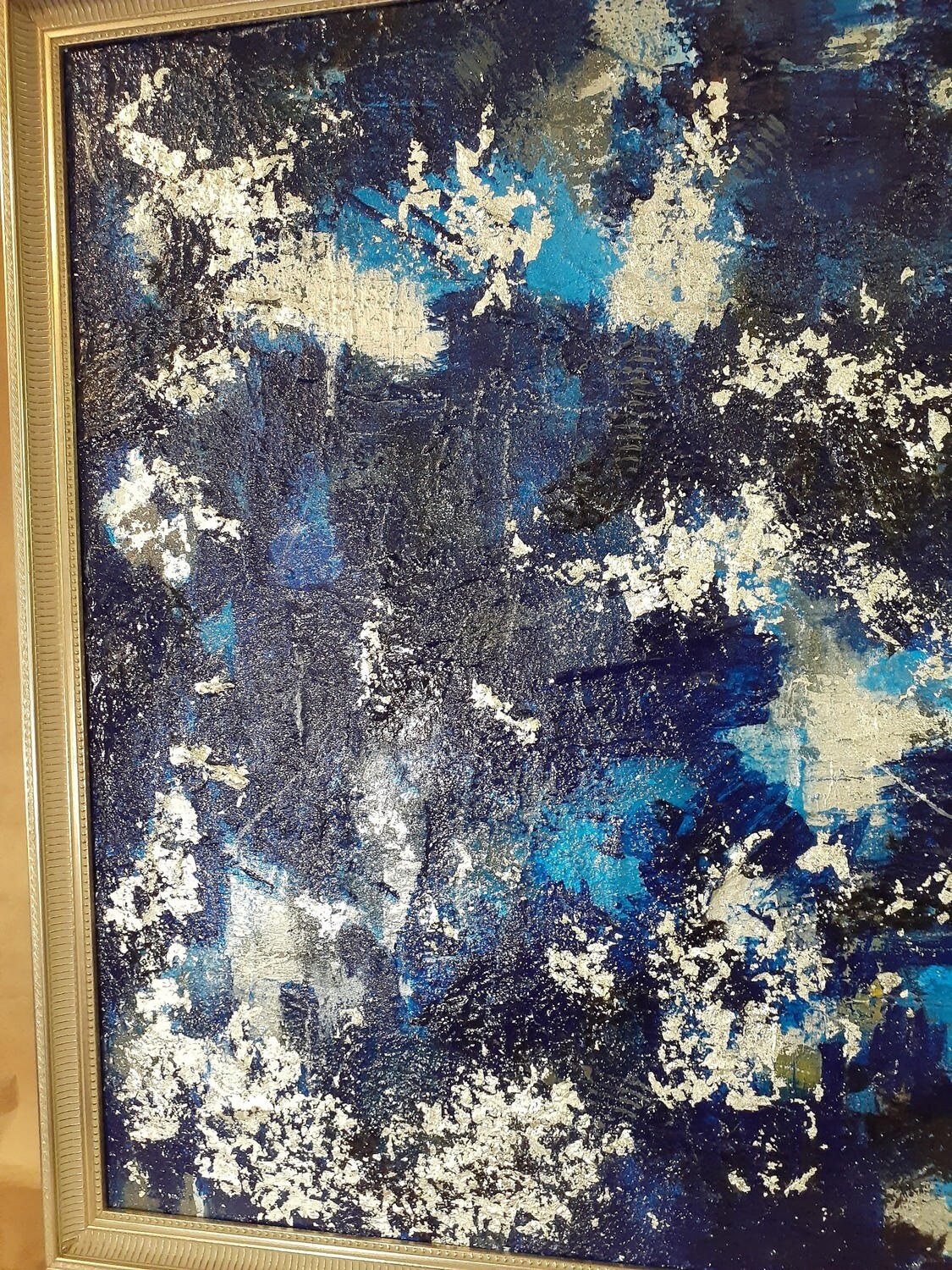 Dallas Win - 30x30 Abstract Framed Original